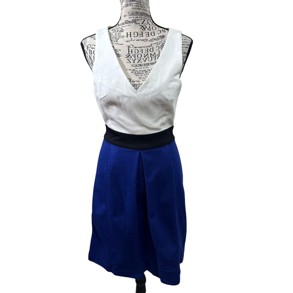 Trina Turk Blue and White Dress